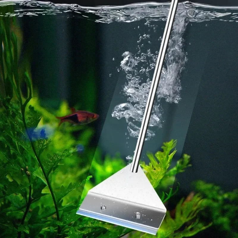 Aquarium Cleaning Tools Flat Sand Algae Removal Dual Use Glass Algae Scraper Household Cleaning Tools Aquarium Accessories